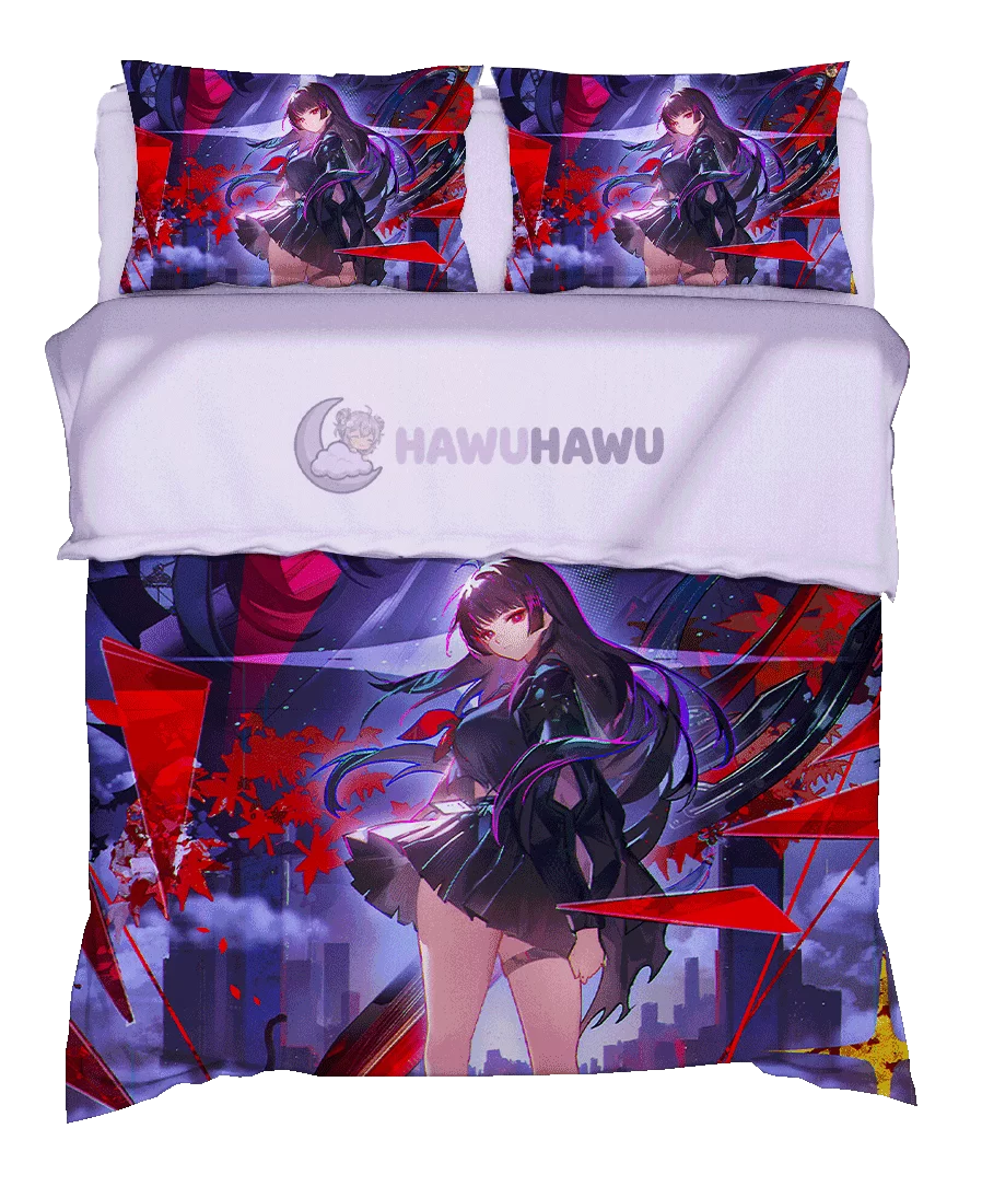 Chisa Wuthering Waves Set de Literie 4 Pièces Impression HD - HaWuHaWu
