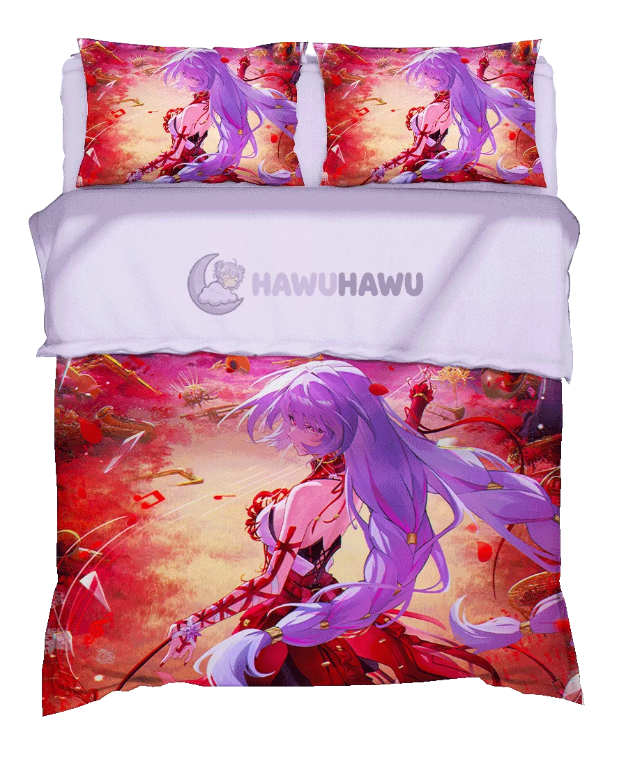 Phrolova Wuthering Waves Set de Literie 4 Pièces Impression HD - HaWuHaWu
