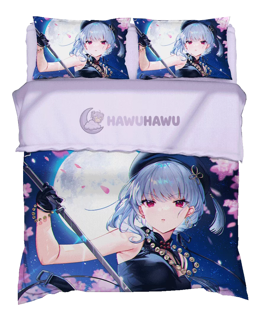 Sanhua Wuthering Waves Set de Literie 4 Pièces Impression HD - HaWuHaWu