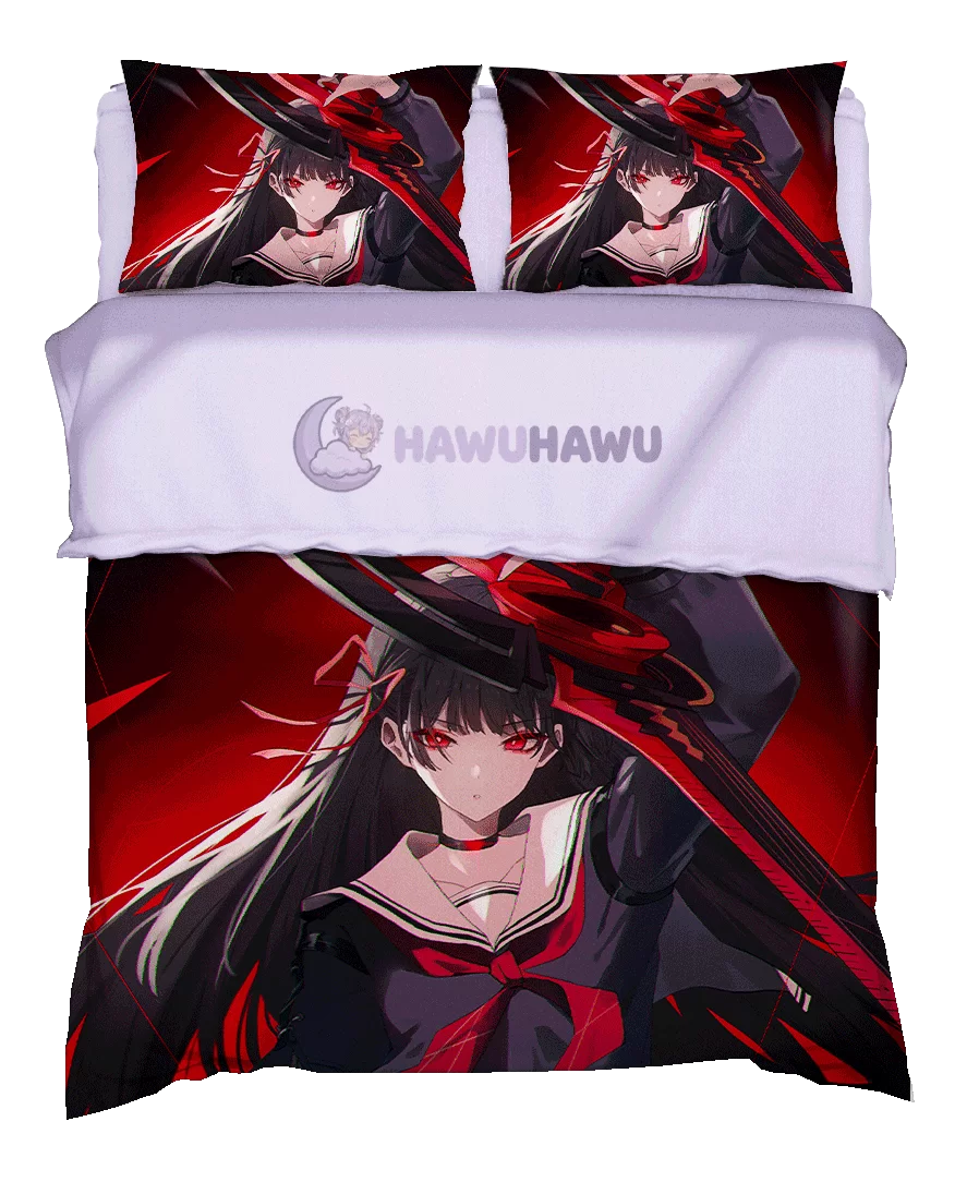 Chisa Wuthering Waves Set de Literie 4 Pièces Impression HD - HaWuHaWu