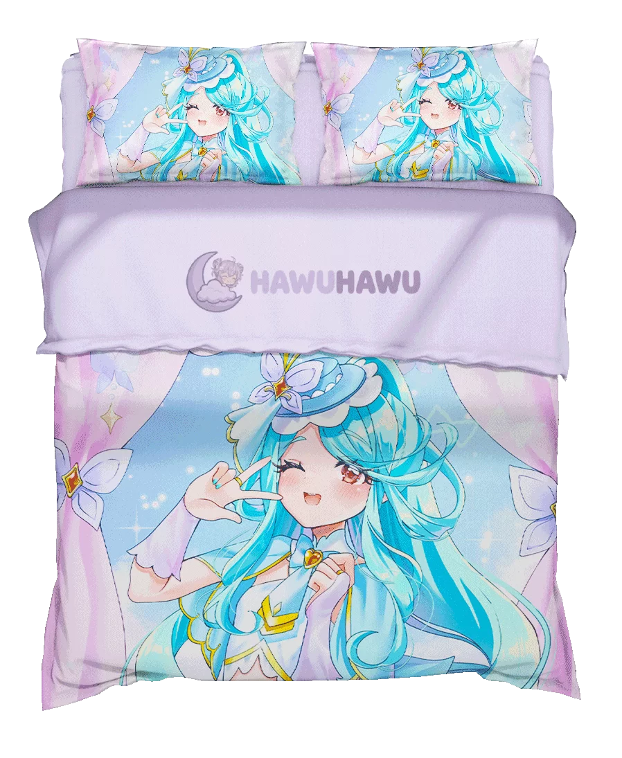 Cure Eclair Star Detective Precure! Set de Literie 4 Pièces Impression HD - HaWuHaWu