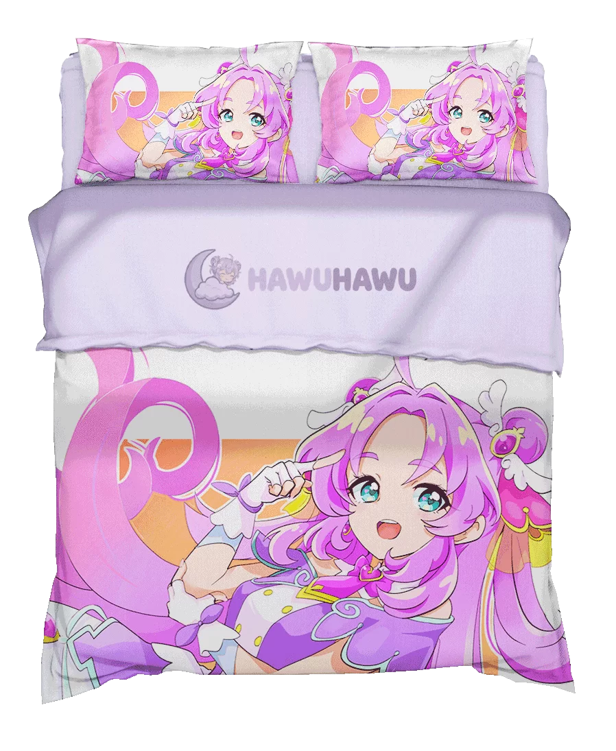 Cure Answer Star Detective Precure! Set de Literie 4 Pièces Impression HD - HaWuHaWu
