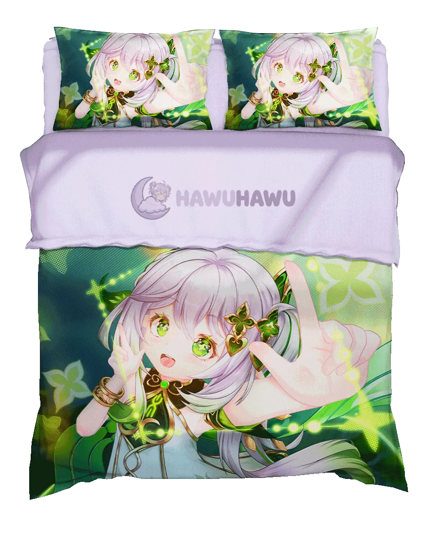 Nahida Genshin Impact Set de Literie 4 Pièces Impression HD - HaWuHaWu