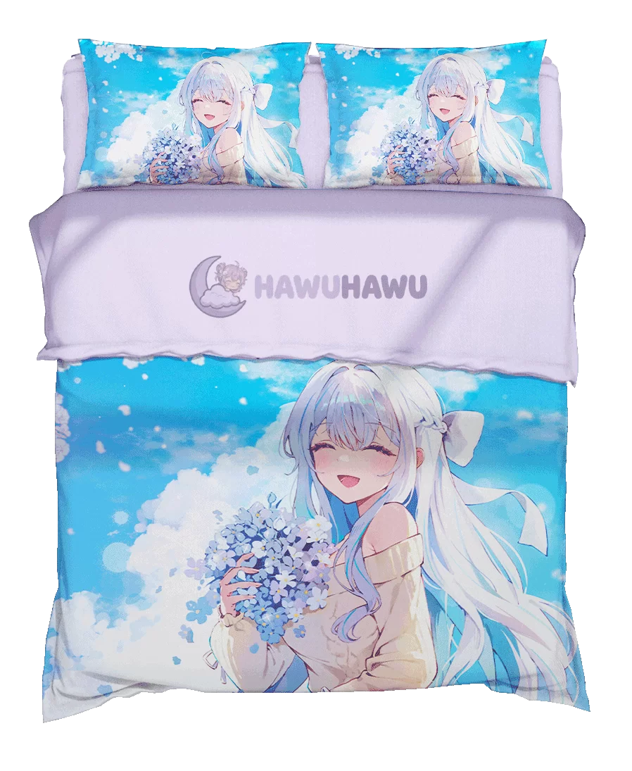 Sweet Girl Set de Literie 4 Pièces Impression HD - HaWuHaWu
