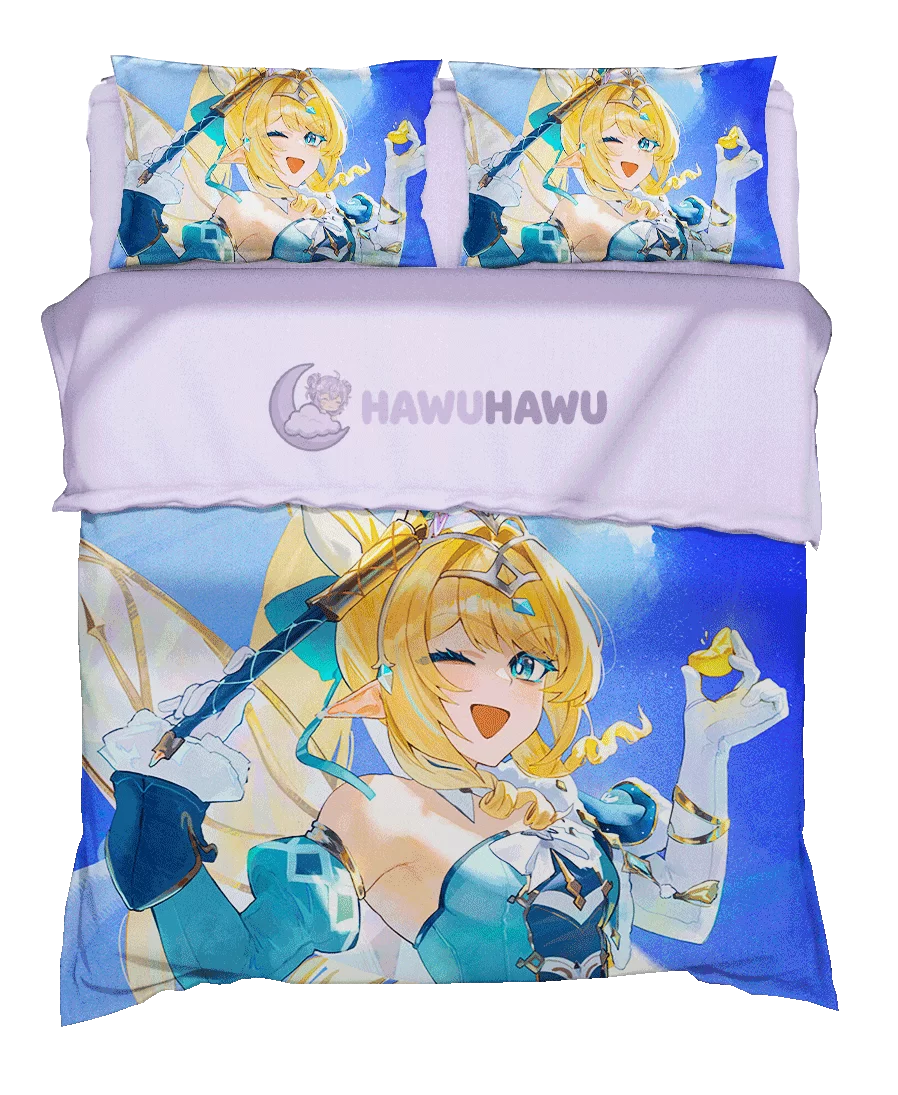 Vesna Genshin Impact Set de Literie 4 Pièces Impression HD - HaWuHaWu