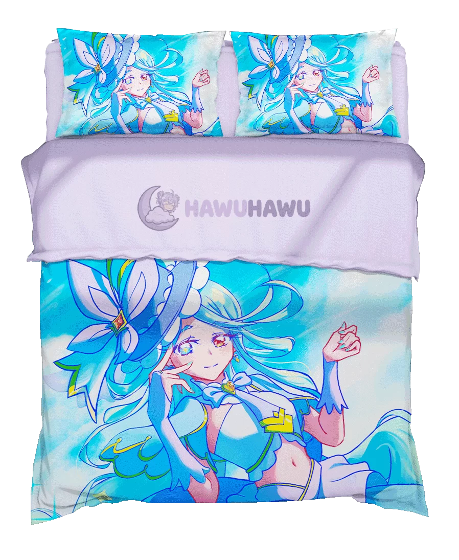 Cure Eclair Star Detective Precure! Set de Literie 4 Pièces Impression HD - HaWuHaWu
