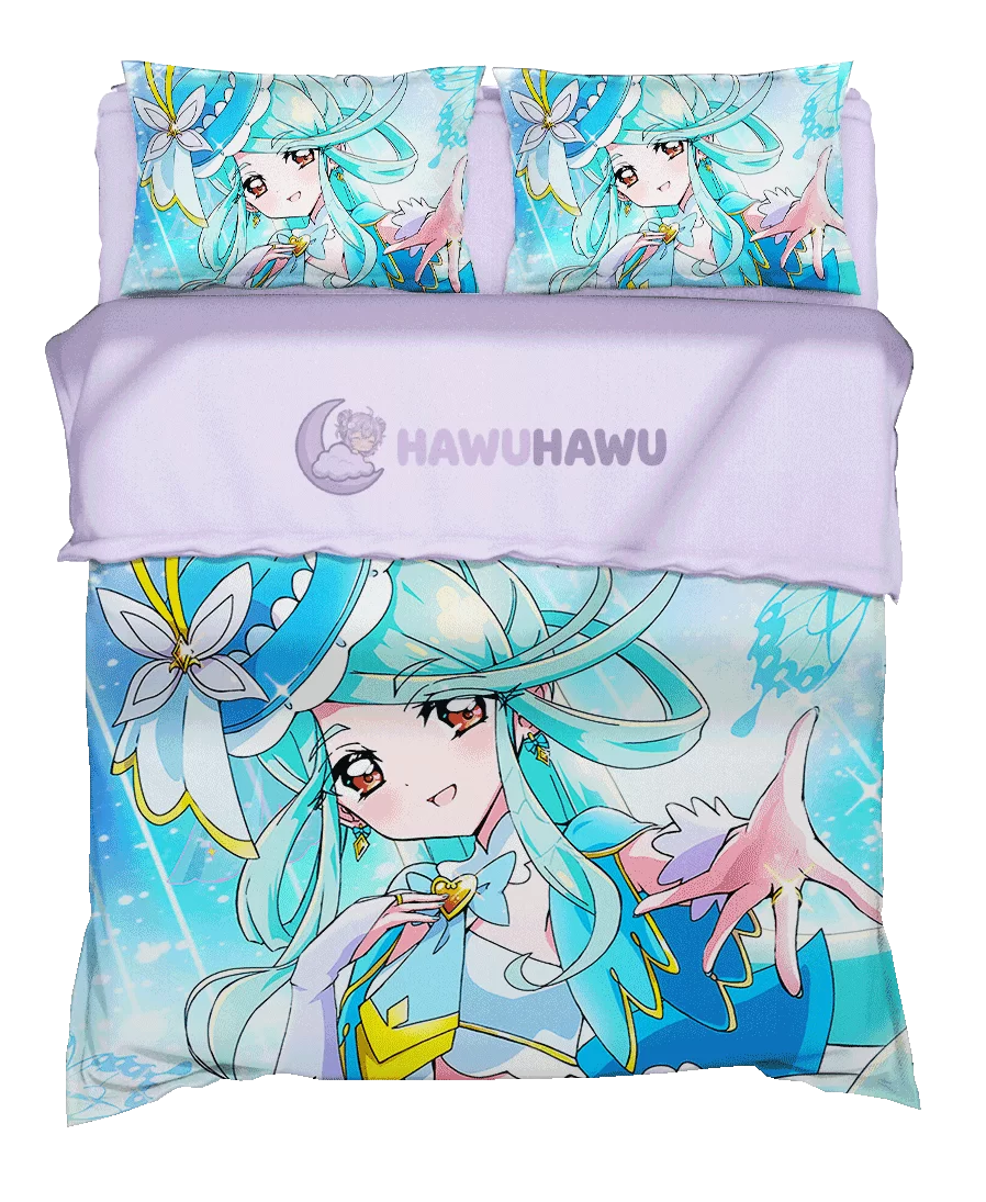 Cure Eclair Star Detective Precure! Set de Literie 4 Pièces Impression HD - HaWuHaWu
